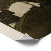 Poster Portrait d'Abraham Lincoln (1809-65) (photo b/w) (Coin)