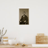 Poster Portrait d'Abraham Lincoln (1809-65) (photo b/w) (Cuisine)