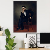 Poster Portrait d'Abraham Lincoln par George Healy (Bureau à domicile)