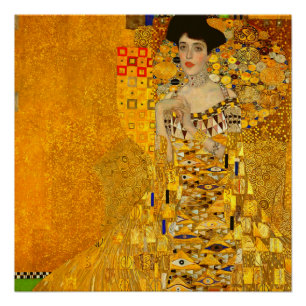 Poster Portrait d'Adele Bloch-Bauer I de Gustav Klimt
