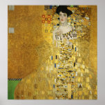 Poster Portrait d'Adele Bloch-Bauer I - Gustav Klimt<br><div class="desc">Artiste : Gustav Klimt Date de fin : 1907 Style : Art Nouveau (Moderne) Période : Phase dorée Genre : portrait Technique : huile Matière : toile Dimensions : 138 x 138 cm Galerie : Collection privée Mots clés : femelle,  portraits,  Klimt,  Adele,  jaune,  robe,  motif,  art,  moderne,  or</div>