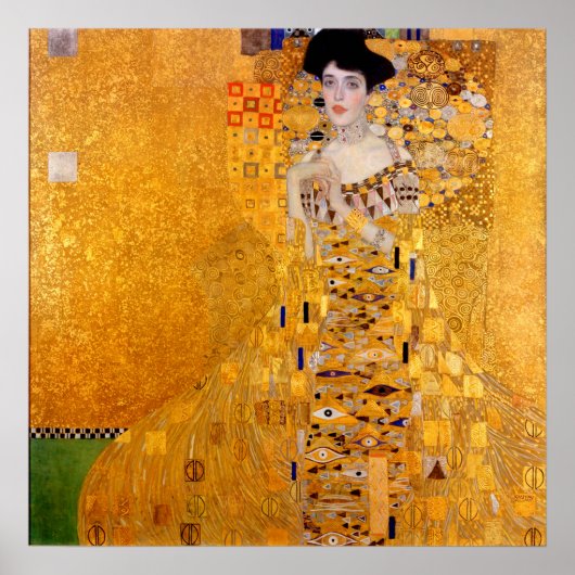 Poster Portrait d'Adele Bloch-Bauer I - Gustav Klimt (Devant)