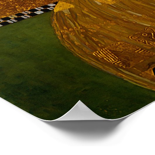 Poster Portrait d'Adele Bloch-Bauer I par Gustav Klimt (Coin)