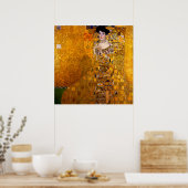 Poster Portrait d'Adele Bloch-Bauer I par Gustav Klimt (Cuisine)