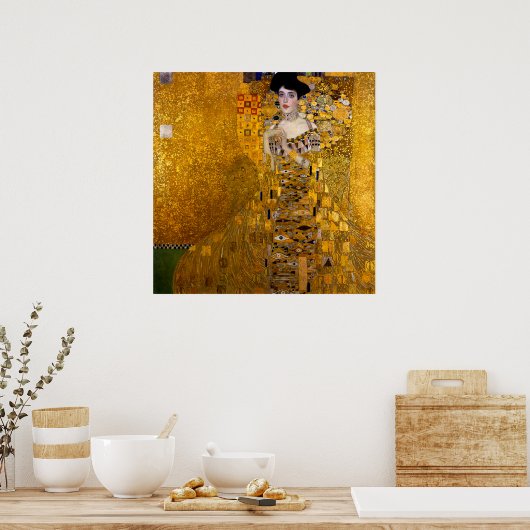 Poster Portrait d'Adele Bloch-Bauer I par Gustav Klimt (Cuisine)