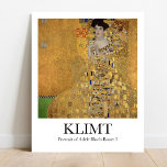 Poster Portrait d'Adele Bloch-Bauer I par Gustav Klimt<br><div class="desc">Portrait d'Adele Bloch-Bauer I de Gustav Klimt (1907)</div>