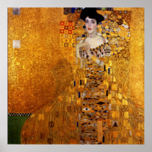 Poster Portrait d'Adele Bloch-Bauer par Gustav Klimt
