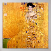 Poster Portrait d'Adele Bloch-Bauer par Gustav Klimt (Devant)