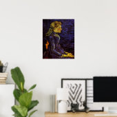 Poster Portrait d'Adeline Ravoux par Vincent van Gogh (Bureau à domicile)