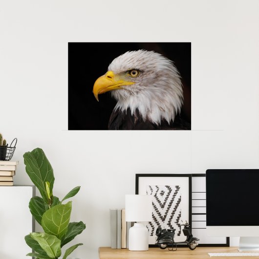 Poster Portrait d'aigle (Bureau à domicile)