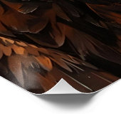 Poster Portrait d'aigle artistique - Peinture à l'huile d (Coin)