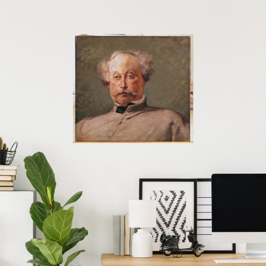 Poster Portrait d'Alexandre Dumas fils (Bureau à domicile)