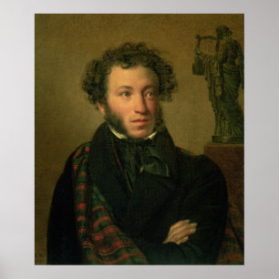 Poster Portrait d'Alexandre Pouchkine, 1827