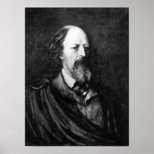 Poster Portrait d'Alfred, Lord Tennyson c.1860s