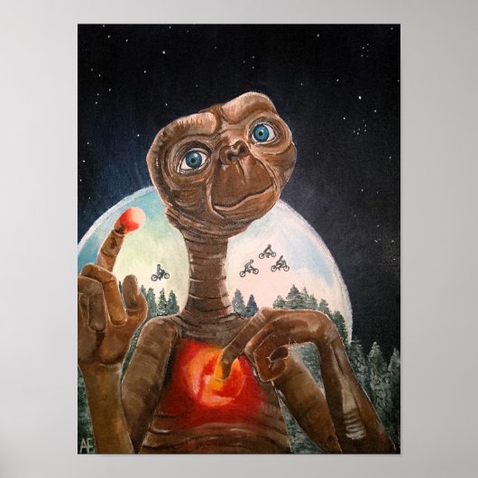Poster Portrait d'Alien par Alfred Fox (Devant)