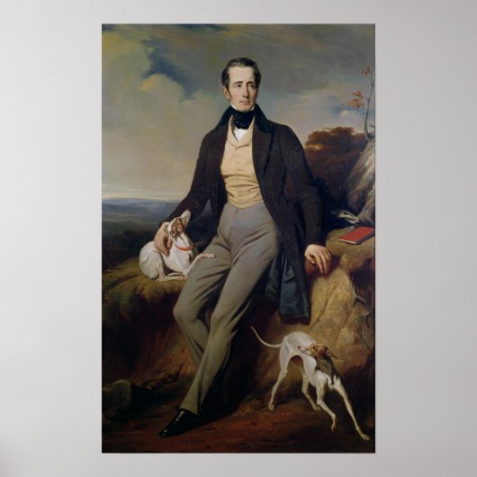 Poster Portrait d'Alphonse de Lamartine 1830 (Devant)