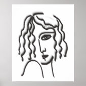 Poster Portrait dame (Devant)