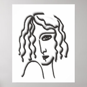 Poster Portrait dame