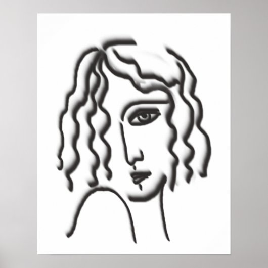 Poster Portrait dame (Devant)