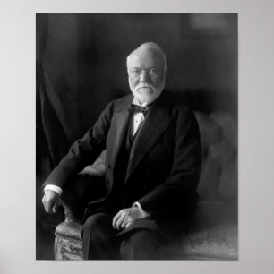 Poster Portrait d'Andrew Carnegie - 1905