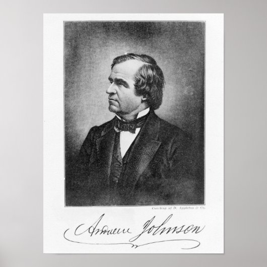 Poster Portrait d'Andrew Johnson (Devant)
