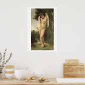 Poster Portrait d'ange de Cupidon par Bouguereau (Cuisine)