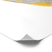 Poster Portrait d'Ange jaune rayé (Coin)