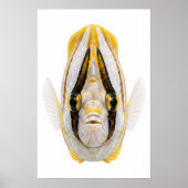 Poster Portrait d'Ange jaune rayé (Devant)