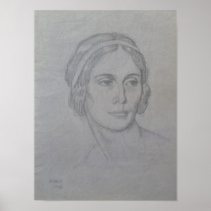 Poster Portrait d'Anna Pavlova, 1908