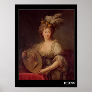 Poster Portrait d'Anne Biron Princesse de Courland