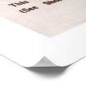 Poster Portrait d'Anne Brontë (sepia) (Coin)