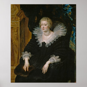 Poster Portrait d'Anne d'Autriche