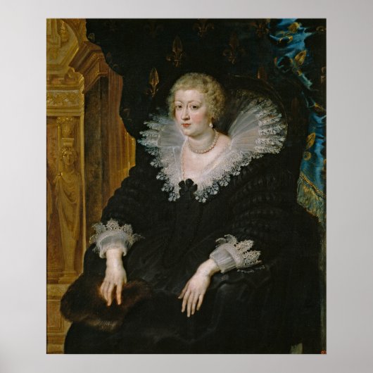 Poster Portrait d'Anne d'Autriche (Devant)