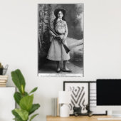 Poster Portrait d'Annie Oakley née Phoebe Ann Mosey (Bureau à domicile)
