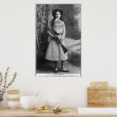 Poster Portrait d'Annie Oakley née Phoebe Ann Mosey (Cuisine)
