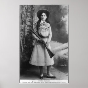 Poster Portrait d'Annie Oakley née Phoebe Ann Mosey