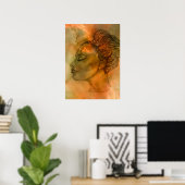 Poster Portrait dans l'impression de profil (Bureau à domicile)