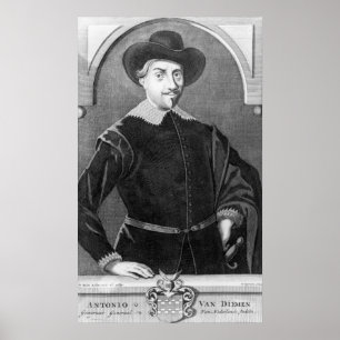 Poster Portrait d'Antony van Diemen