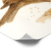 Poster Portrait d'aquarelle Charming House Sparrow (Coin)