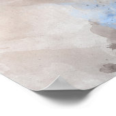 Poster Portrait d'aquarelle Red Fox 02 (Coin)