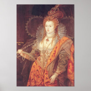 Poster Portrait d'arc-en-ciel d'Elizabeth I