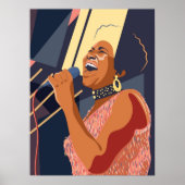 Poster Portrait d'Aretha Franklin (Devant)
