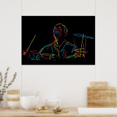 Poster Portrait d'Art Blakey (Cuisine)