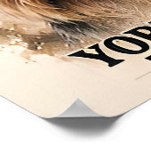 Poster Portrait d'art de Yorkshire Terrier Premium (Coin)