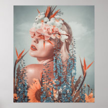 Portrait d'art des fleurs
