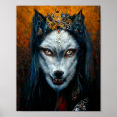 Poster Portrait d'Art numérique d'un loup-garou (Devant)