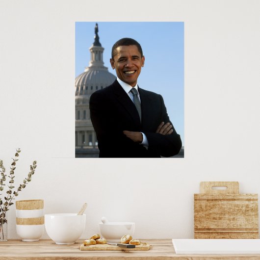 Poster Portrait de Barack Obama (Cuisine)