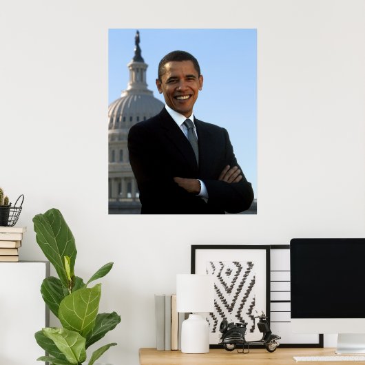 Poster Portrait de Barack Obama (Bureau à domicile)