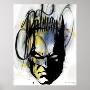 Poster Portrait de Batman Airbrush