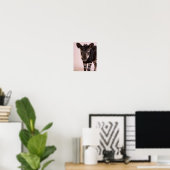Poster Portrait de bébé okapi - Art de nurserie exotique (Bureau à domicile)
